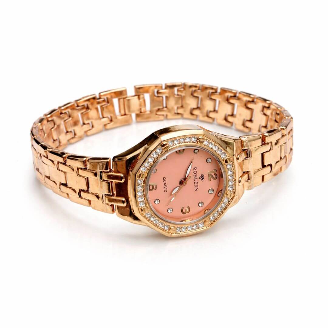 Rose Gold Charm Watch